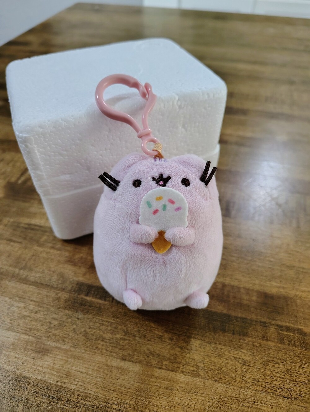 Pusheen Mystery Plush Clip Purple Ice Cream Cone Keychain 